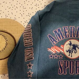 Vintage wrangler denim shirt